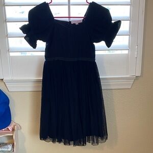 Ivy city Elegant Black Kids Dress